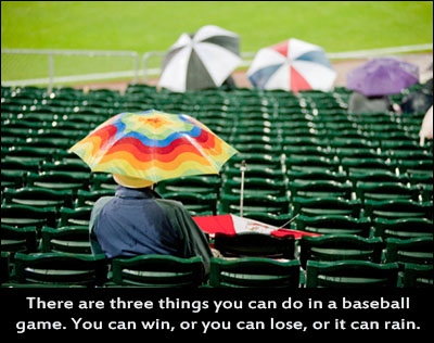 baseball rain